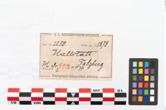 Etikett zu Bronzeknotenarmreif (NHMW-PRAE-002250)